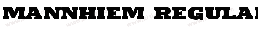 Mannhiem Regular字体转换